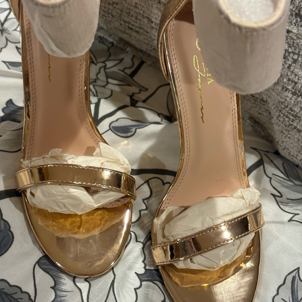 women’s festive shimmy shoes high heels, zip up back shoes